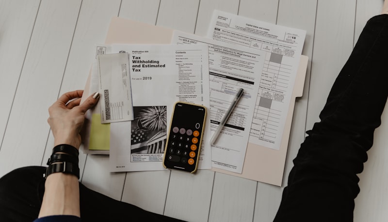 Professional working on payroll